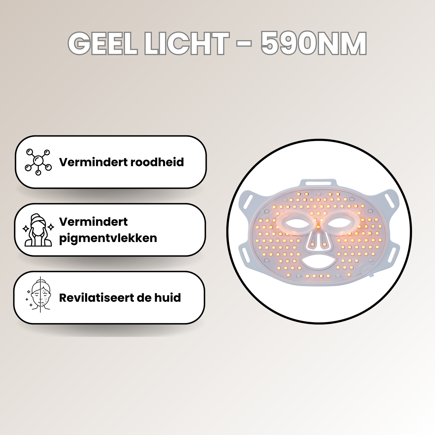 Vitalwave Rood Licht LED Gezichtsmasker