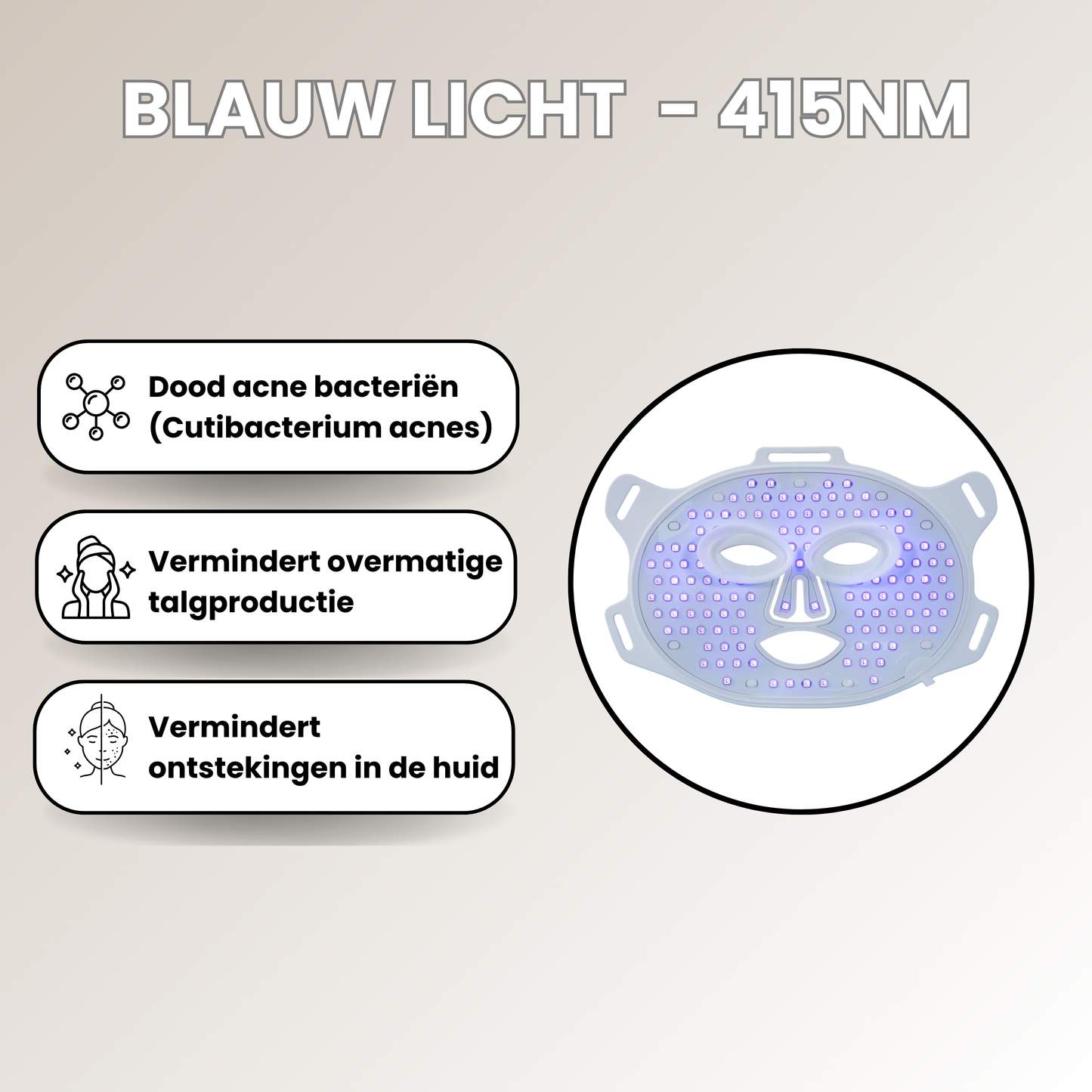 Vitalwave Rood Licht LED Gezichtsmasker