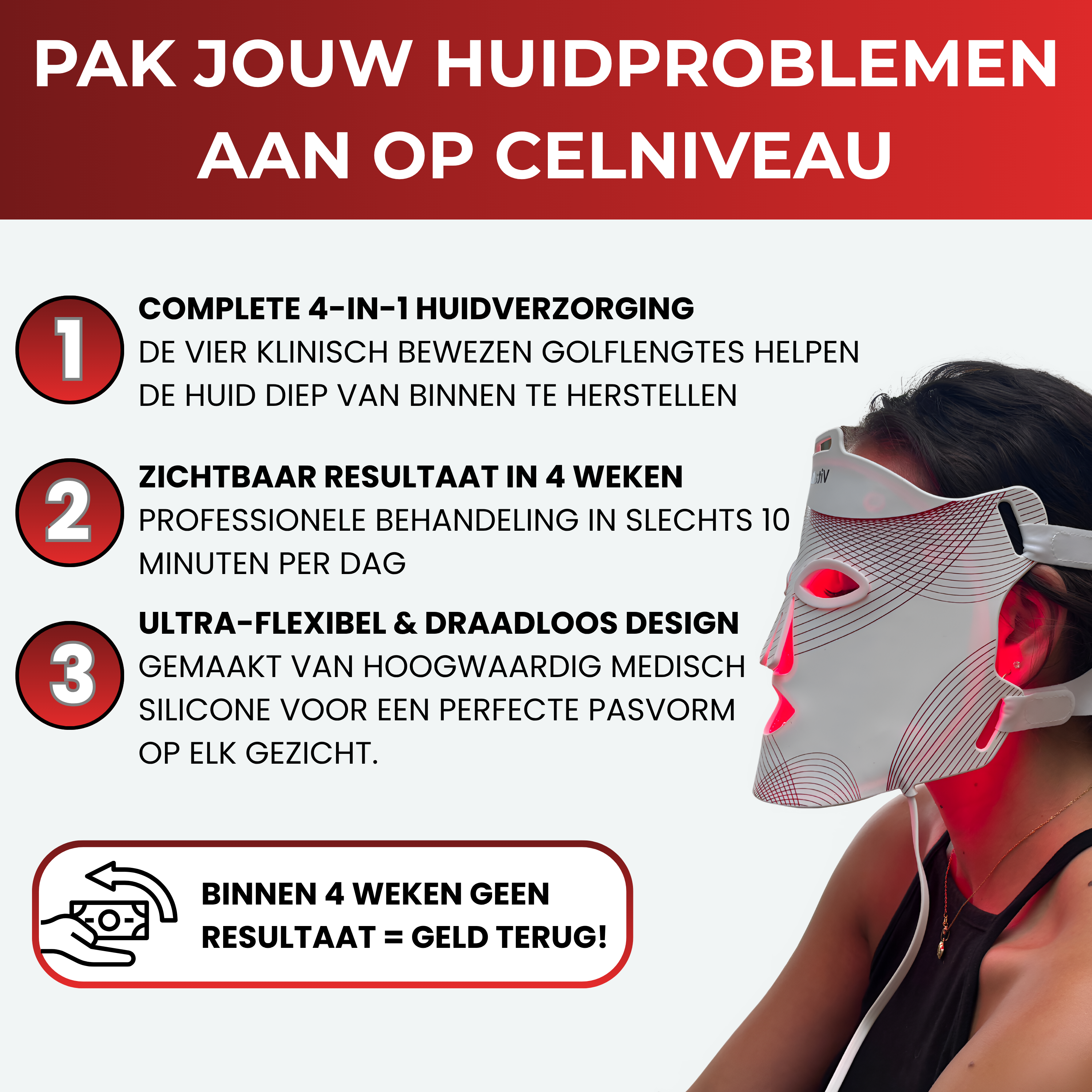 Vitalwave LED Gezichtsmasker